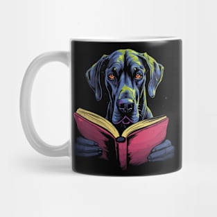 Great Dane Reads Book Mug